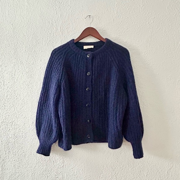 Sezane Emile Cardigan Navy - Picture 2 of 6